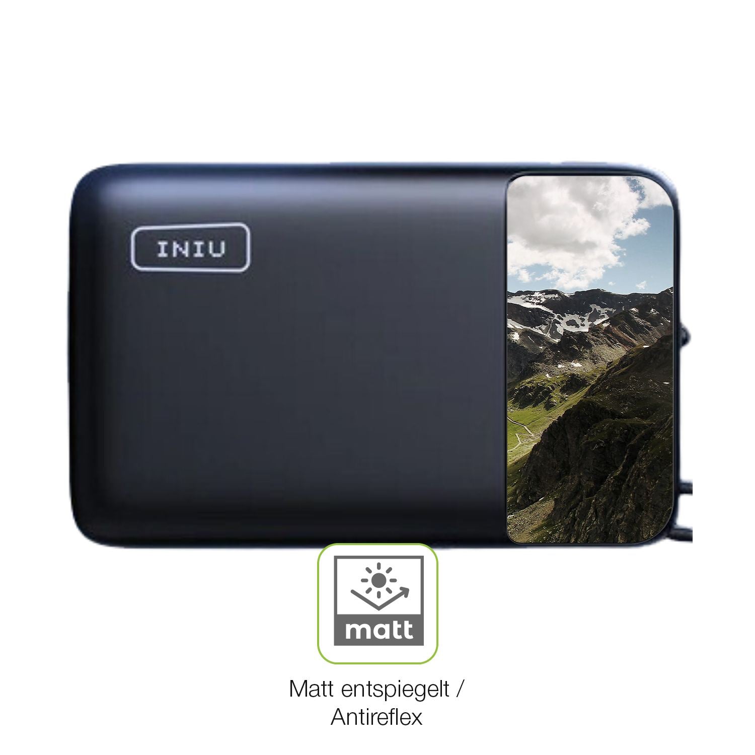 2x Full Cover Schutzfolie matt für INIU Carry P51- (5)