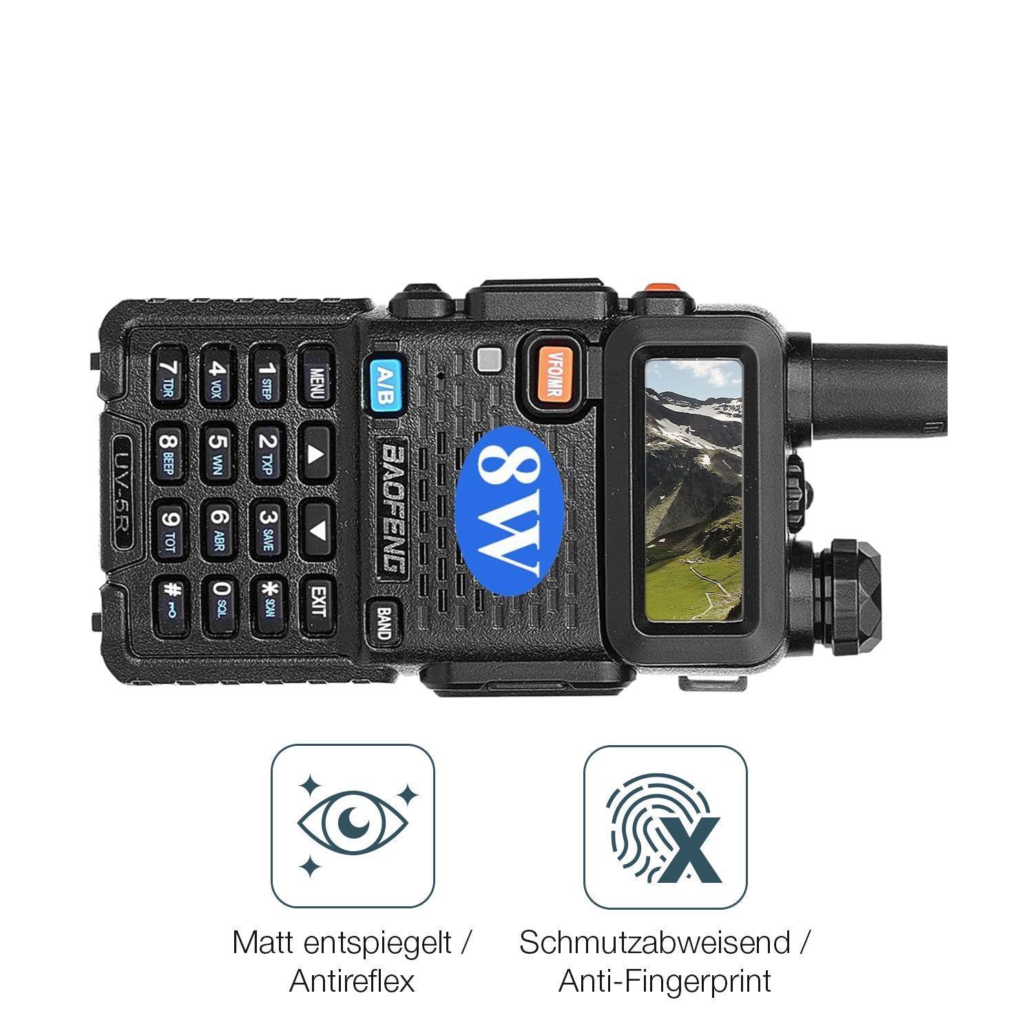 4x Schutzfolie matt für BAOFENG BF UV-5R Display-S (4)