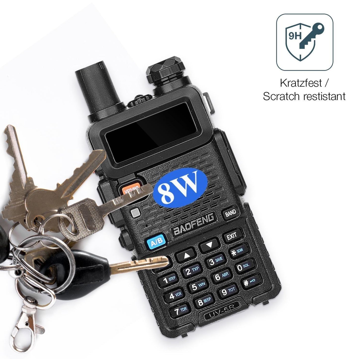 2x 9H Schutzfolie für BAOFENG BF UV-5R Panzerfolie (3)