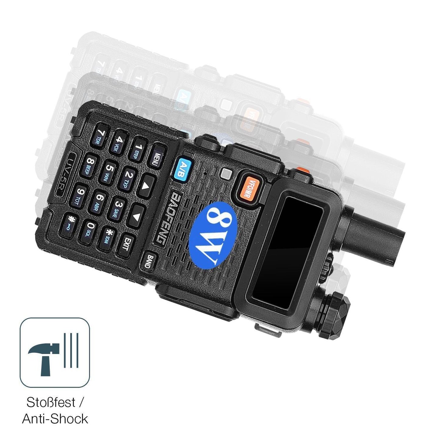 2x 9H Schutzfolie für BAOFENG BF UV-5R Panzerfolie (4)