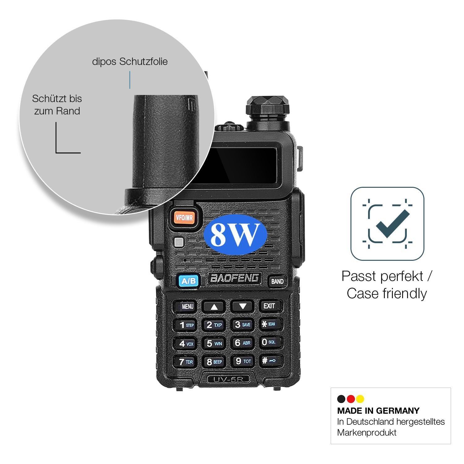 2x 9H Schutzfolie für BAOFENG BF UV-5R Panzerfolie (6)