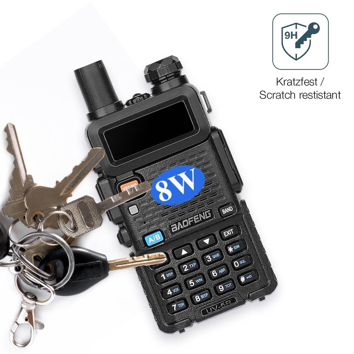 2x 9H Schutzfolie matt für BAOFENG BF UV-5R Panzer (3)
