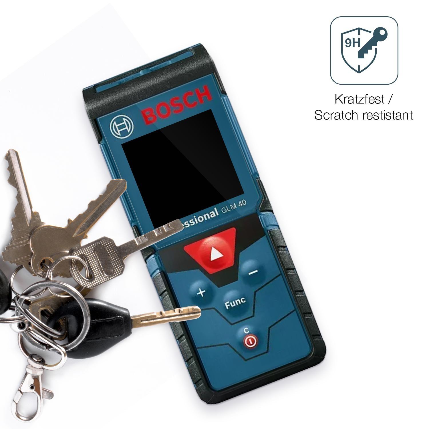 2x 9H Schutzfolie für Bosch Professional Laser GLM (3)