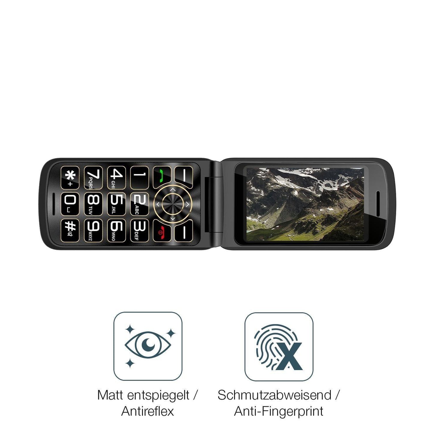 2x 9H Schutzfolie matt für Guwet G739 Panzerfolie (5)