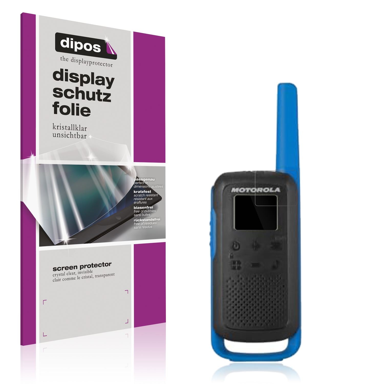 4x Schutzfolie klar für Motorola Talkabout T62 PMR (1)