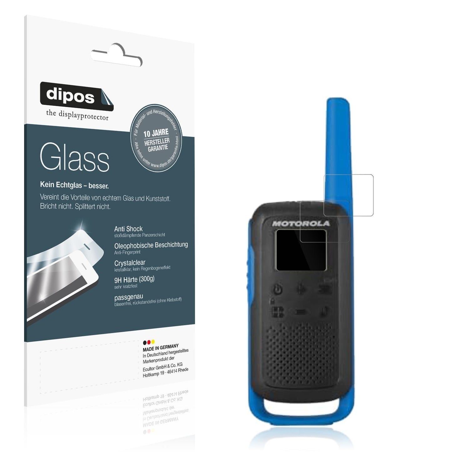 2x 9H Schutzfolie für Motorola Talkabout T62 PMR P (1)