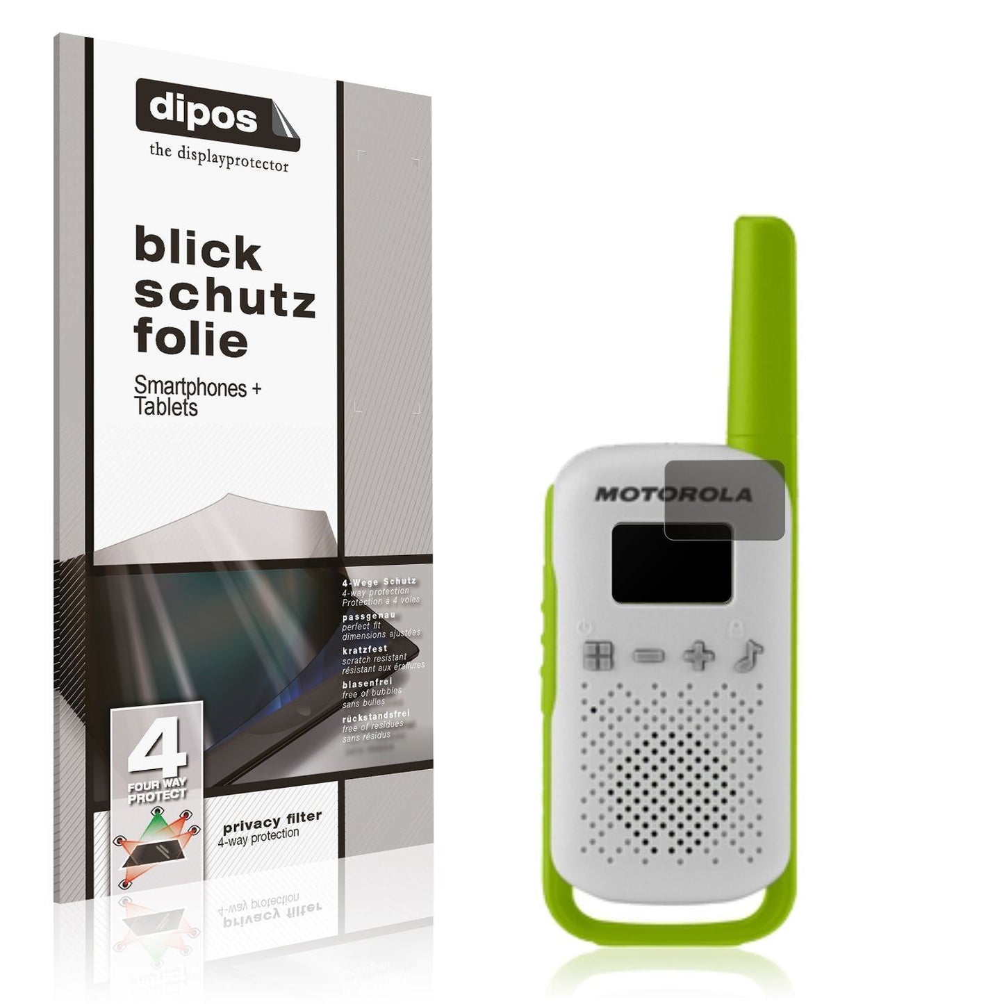 Blickschutzfolie für Motorola Talkabout T42 PMR ma (1)