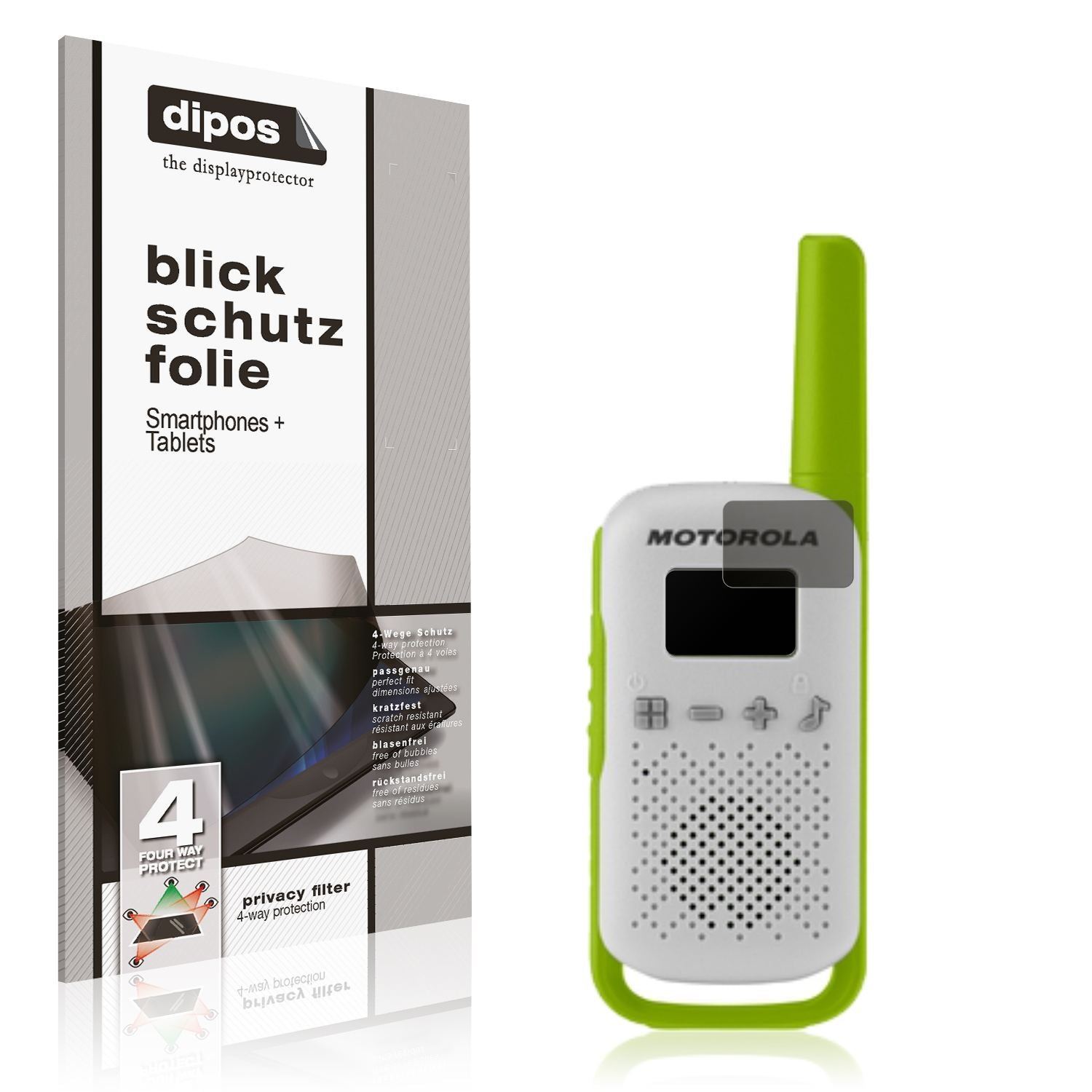 Blickschutzfolie für Motorola Talkabout T42 PMR ma (1)