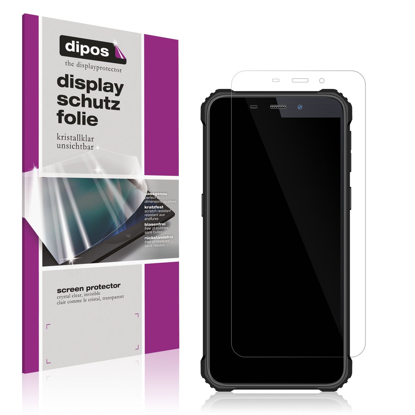 4x Schutzfolie klar für Oukitel V2 Display-Schutzf (1)