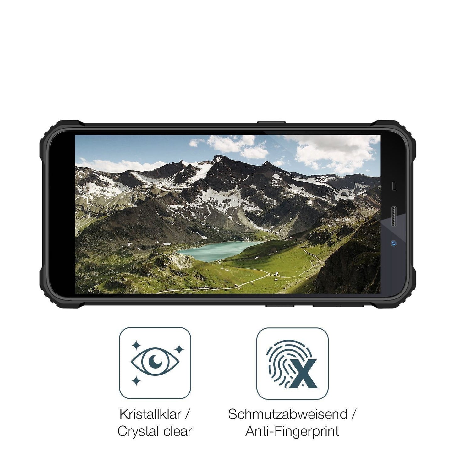 2x 9H Schutzfolie für Oukitel V2 Panzerfolie (5)