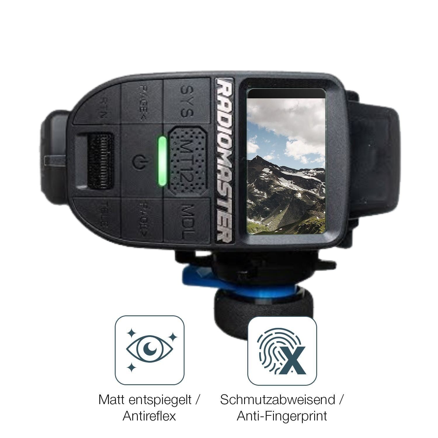 4x Schutzfolie matt für Radiomaster MT12 Display-S (4)
