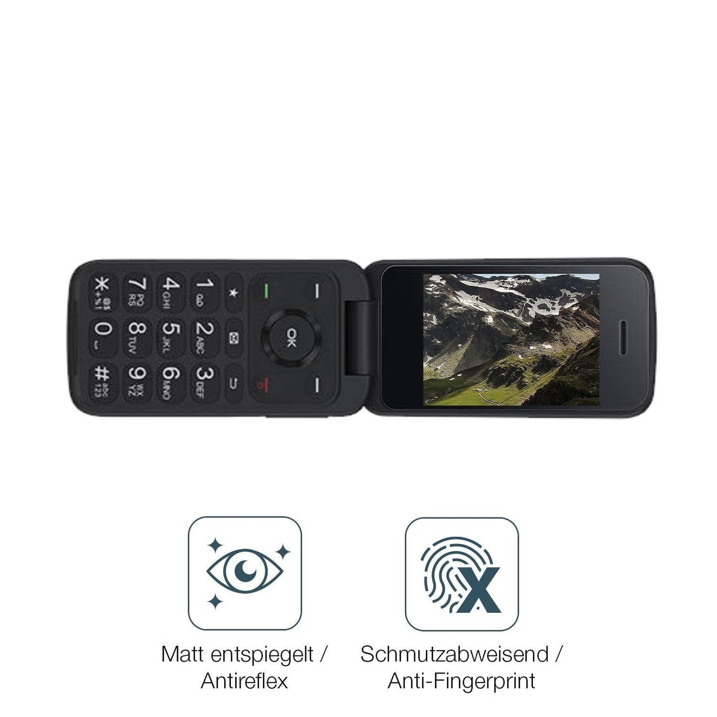 4x Schutzfolie matt für TCL Flip 4 5G Display-Schu (4)