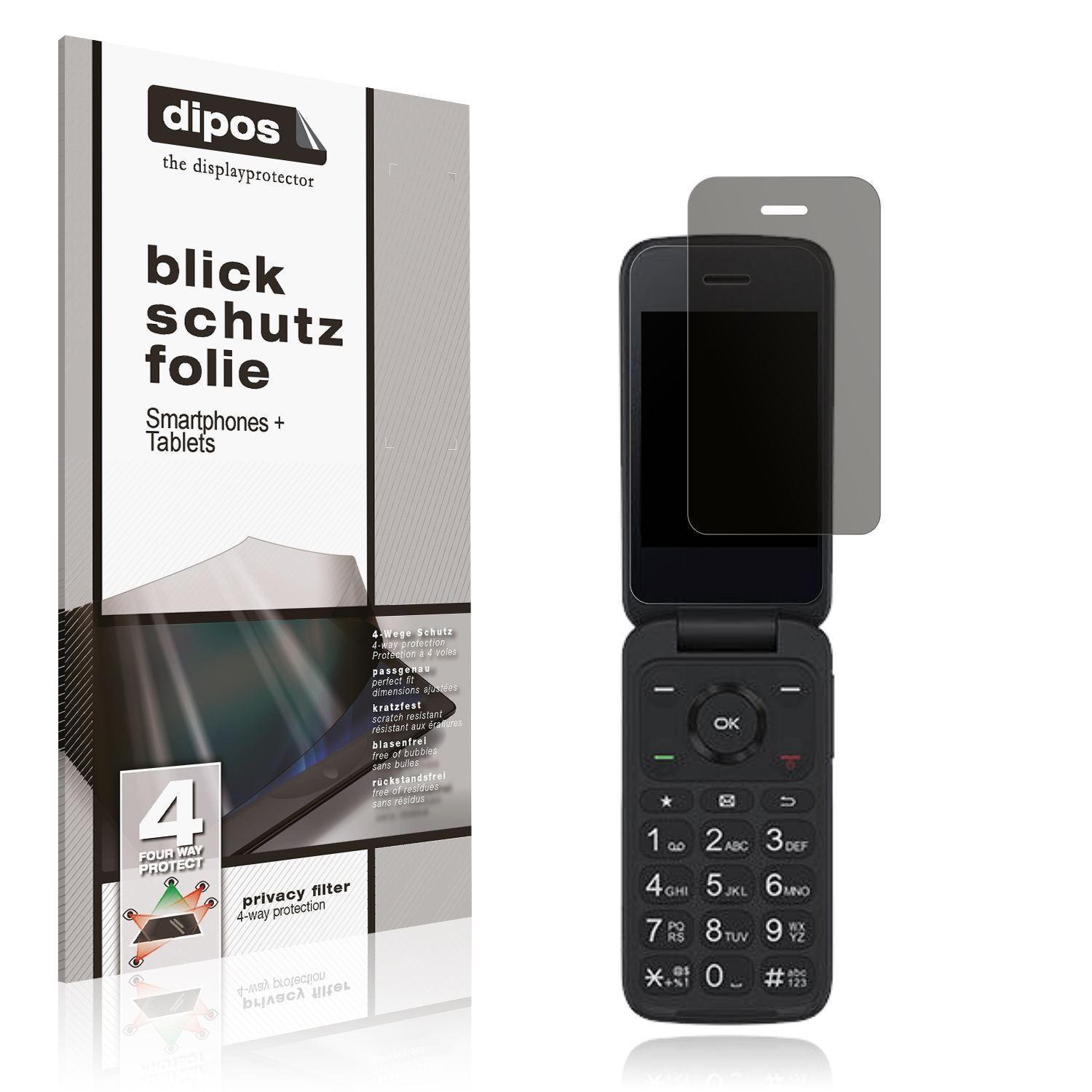 Blickschutzfolie für TCL Flip 4 5G matt Schutzfoli (1)