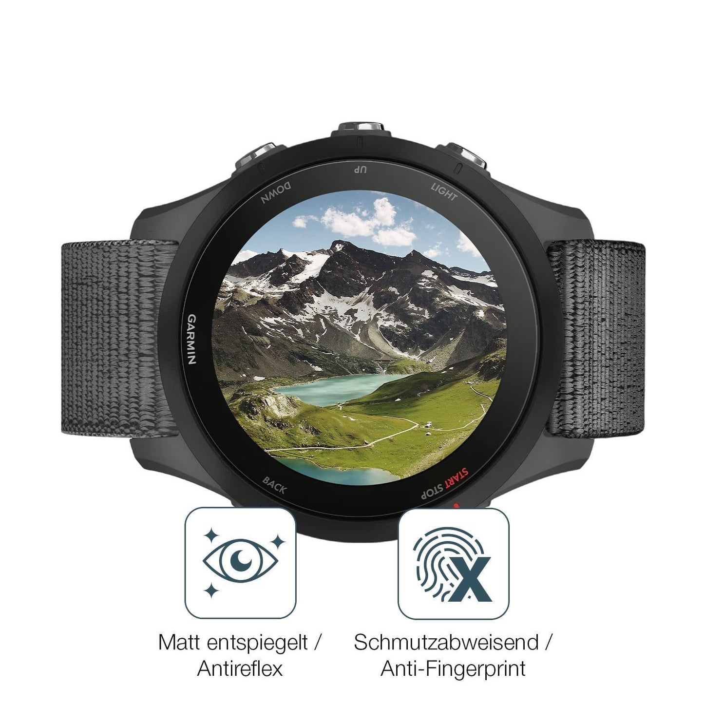 6x Schutzfolie matt für Garmin Forerunner 255 Disp (4)