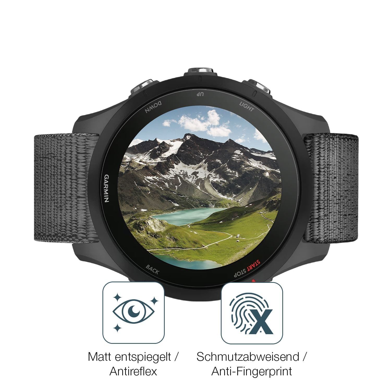 6x Schutzfolie matt für Garmin Forerunner 255 Disp (4)