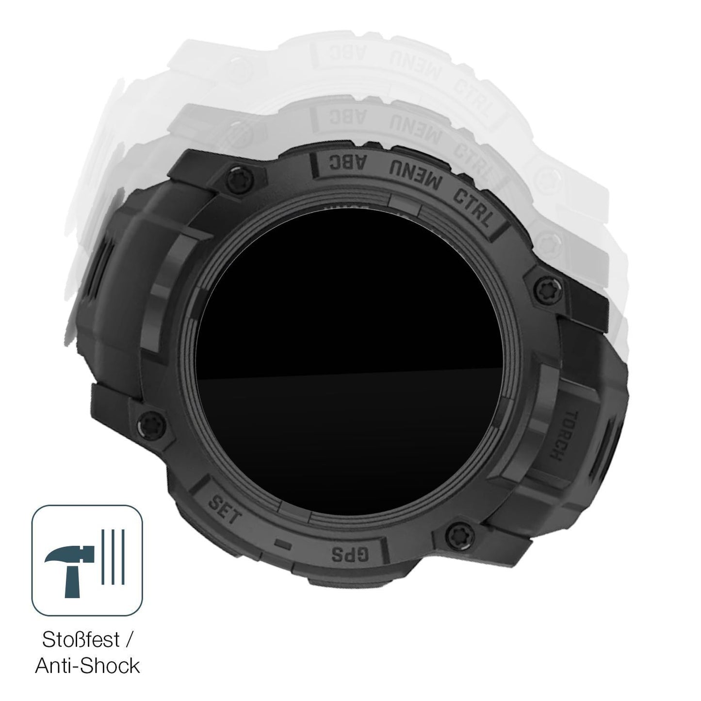 2x 9H Schutzfolie für Garmin Instinct 3 AMOLED Tac (4)