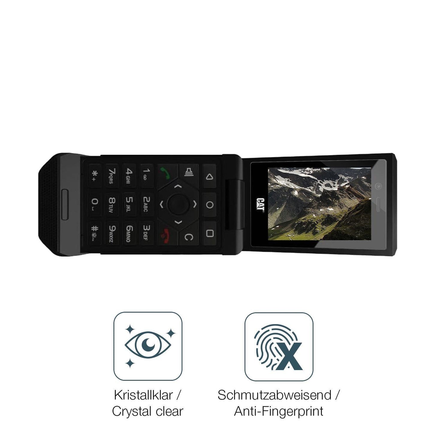 6x Schutzfolie klar für Catgiff A22 Display-Schutz (4)