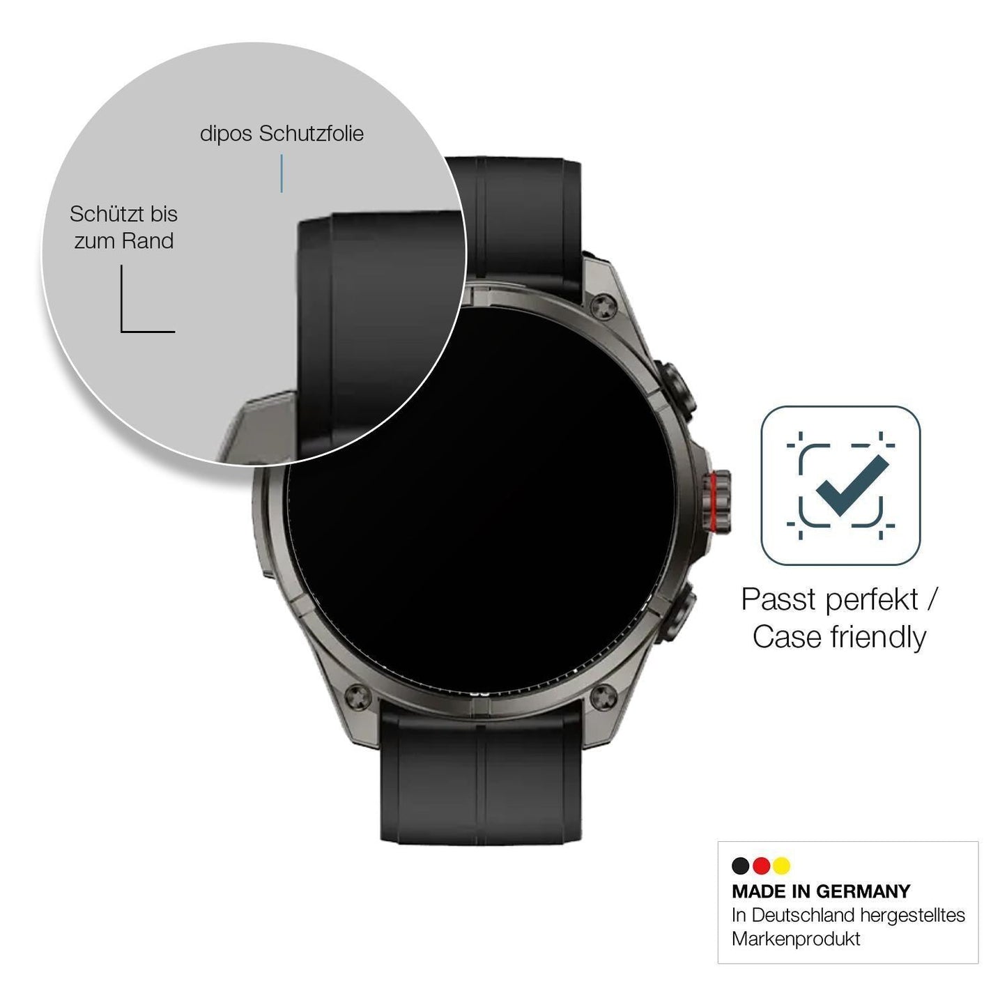 2x 9H Schutzfolie matt für Rollme GT3 Panzerfolie (6)
