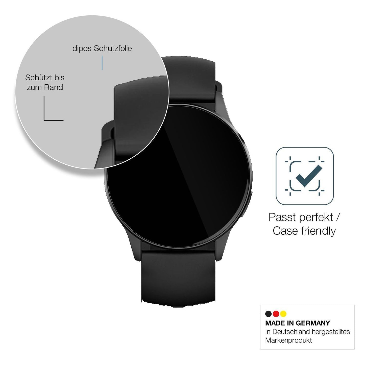 2x 9H Schutzfolie für 360Grad FITSmartWatch LIGHT  (6)