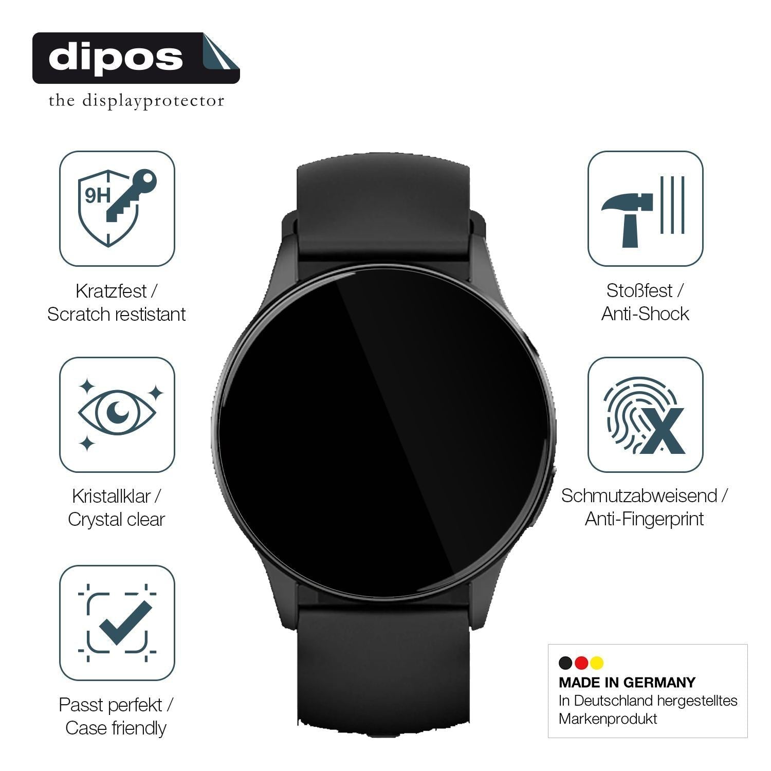2x 9H Schutzfolie für 360Grad FITSmartWatch LIGHT  (7)
