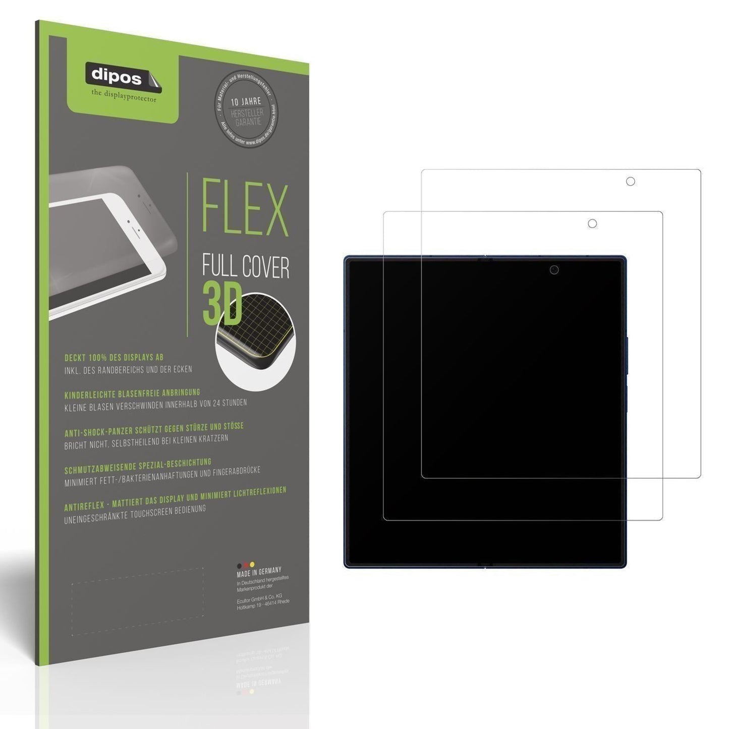 2x Full Cover Schutzfolie matt für Samsung Galaxy  (1)