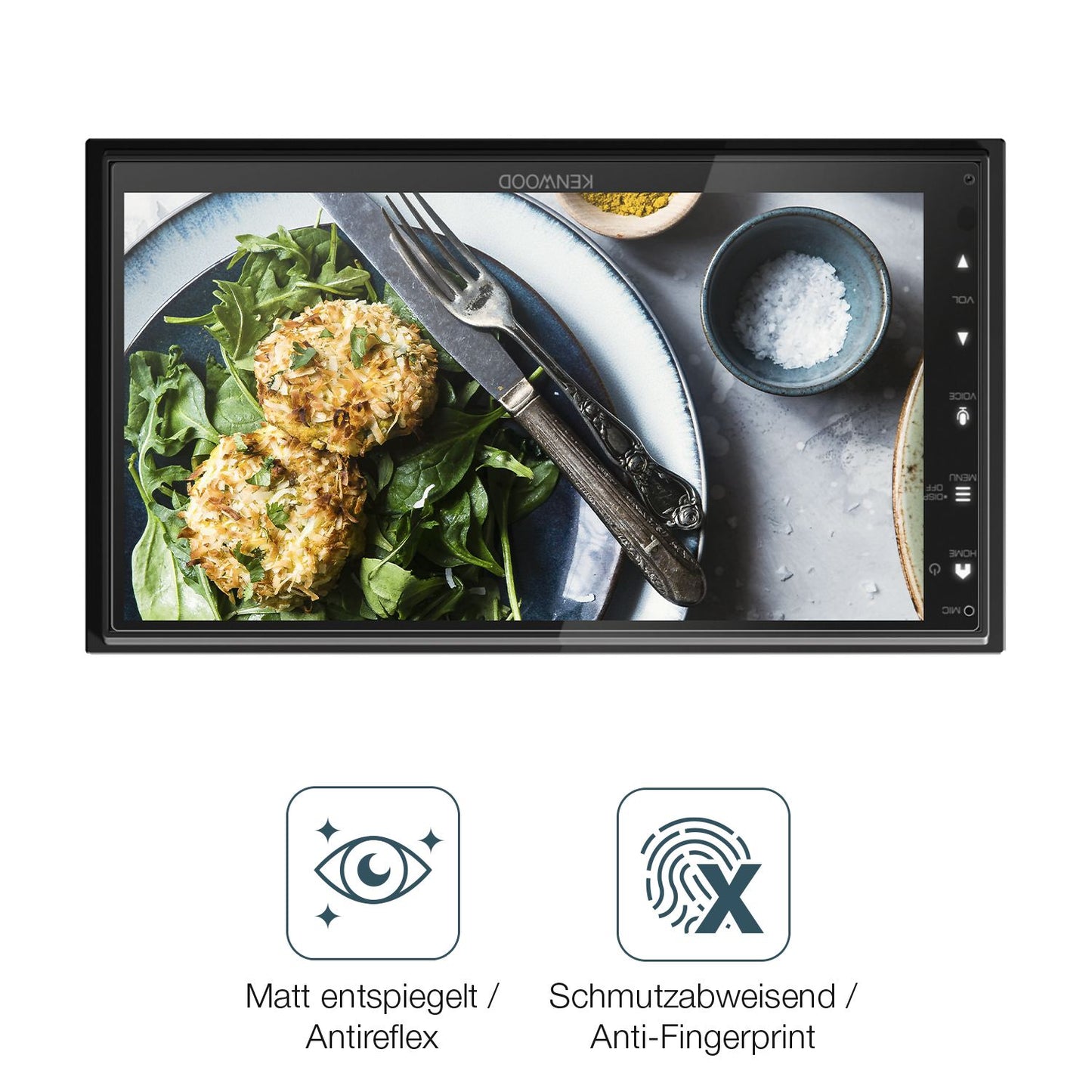 2x 9H Schutzfolie matt für Kenwood DMX6523DABS Pan (5)