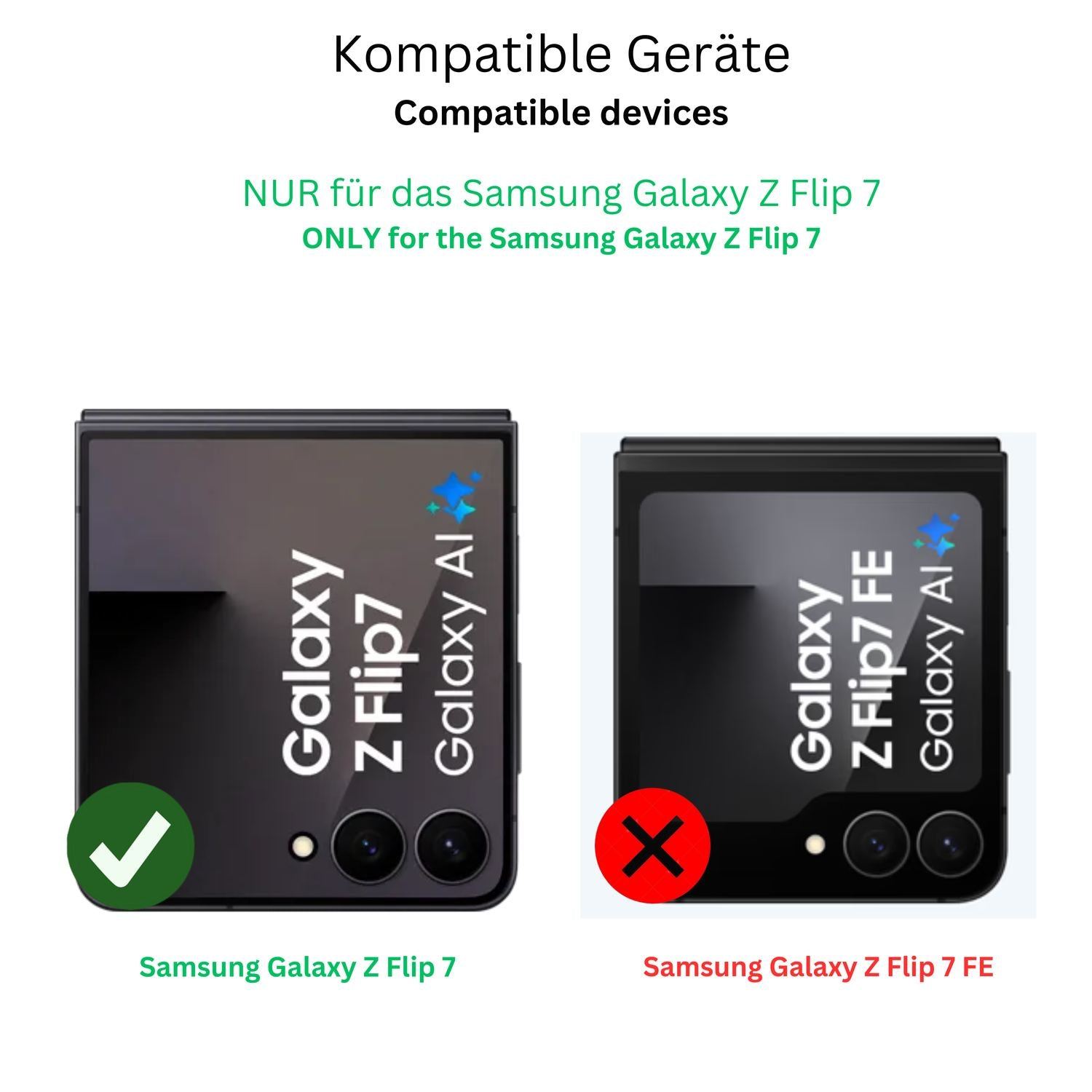 4x Schutzfolie klar für Samsung Galaxy Z Flip7 Aus (3)