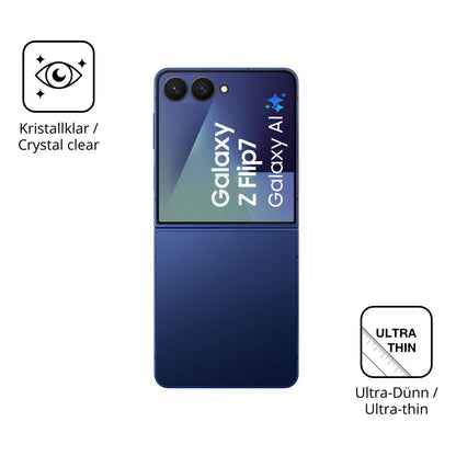 4x Schutzfolie klar für Samsung Galaxy Z Flip7 Aus (7)