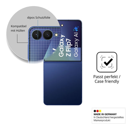 4x Schutzfolie klar für Samsung Galaxy Z Flip7 Aus (8)