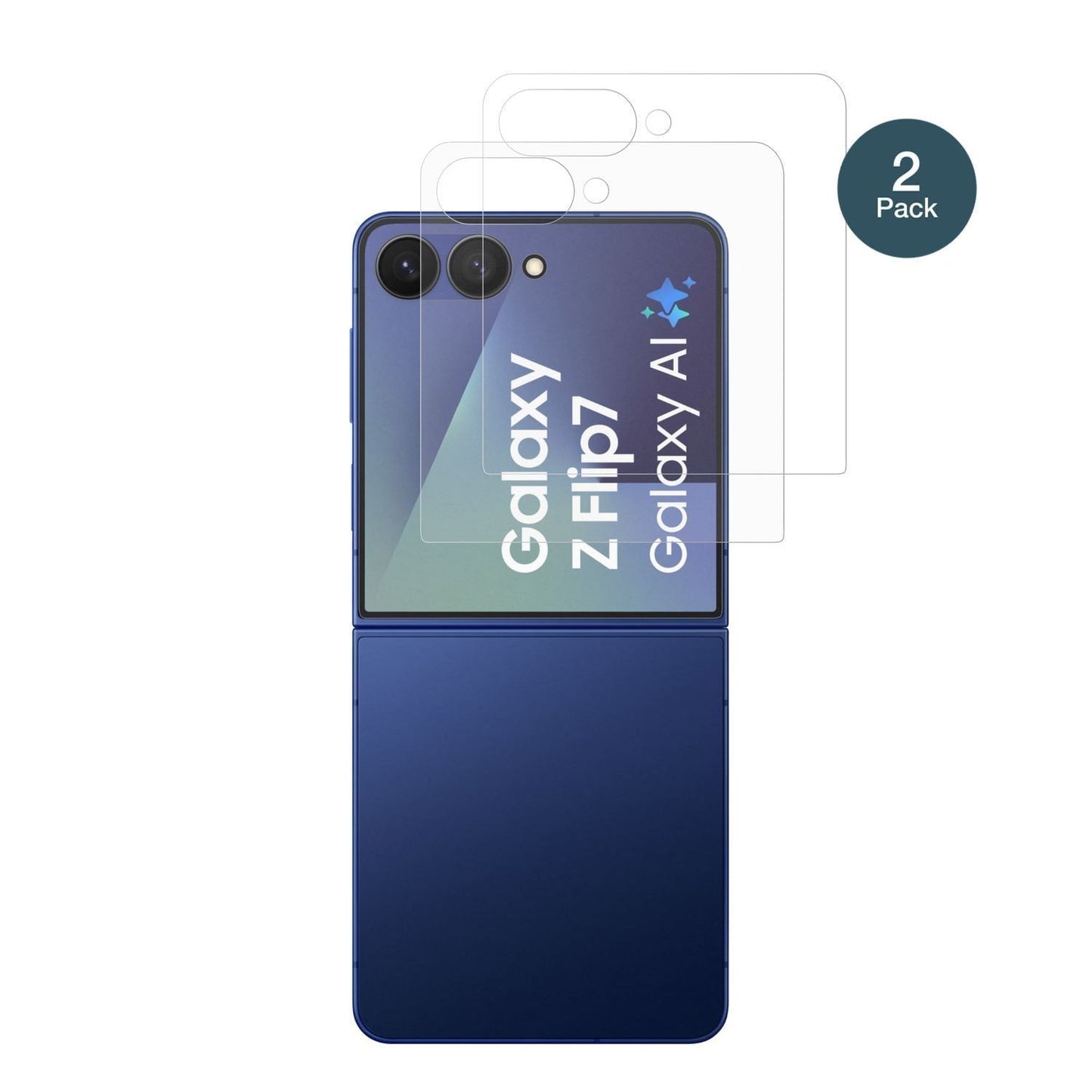 2x 9H Schutzfolie matt für Samsung Galaxy Z Flip7  (4)