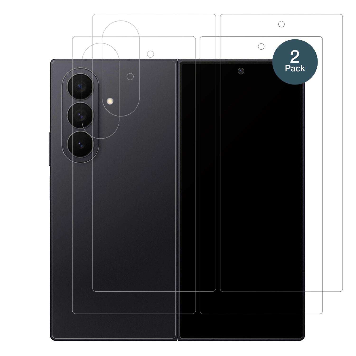 2x 9H Schutzfolie matt für Samsung Galaxy Z Fold7  (2)