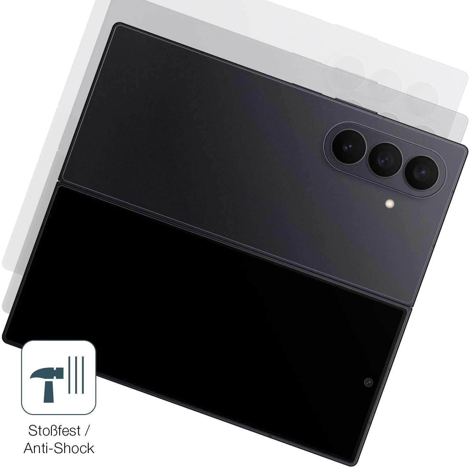 2x 9H Schutzfolie matt für Samsung Galaxy Z Fold7  (4)