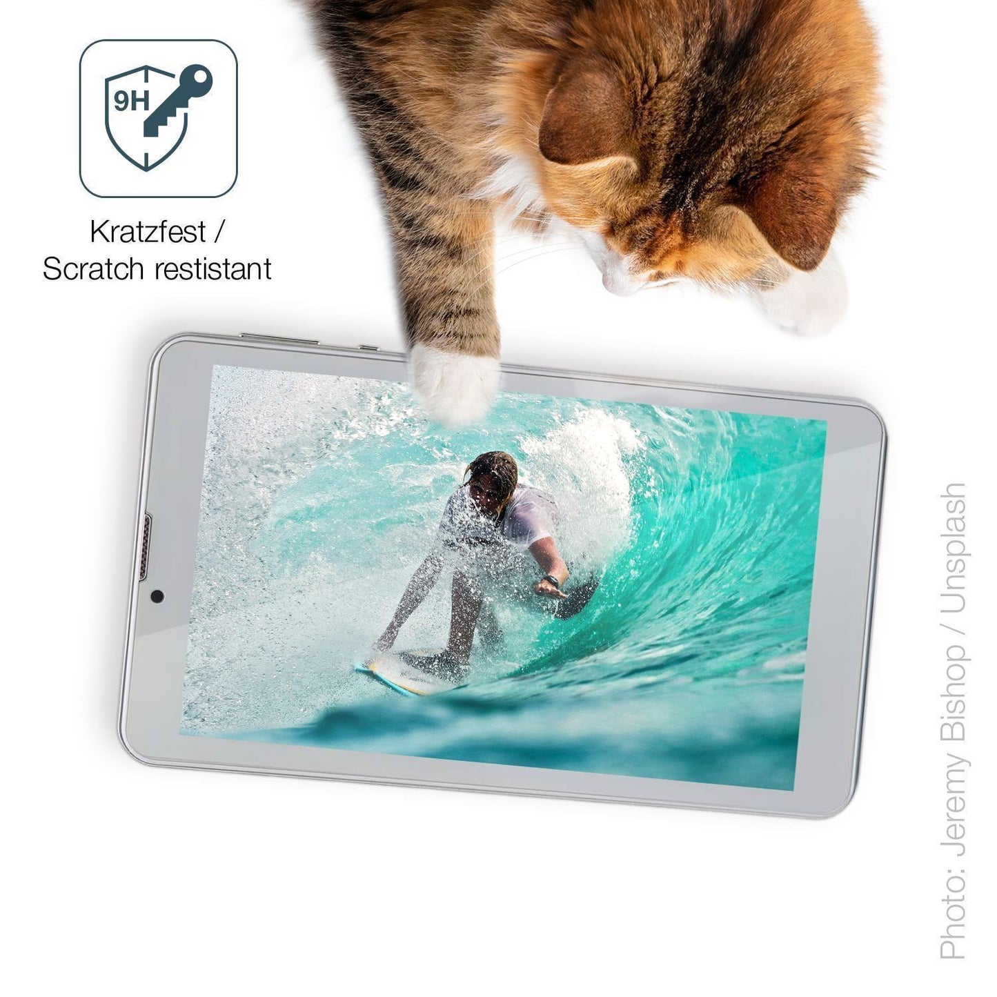 2x 9H Schutzfolie für Garsent 7 Zoll Tablet Panzer (3)