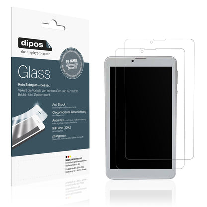 2x 9H Schutzfolie matt für Garsent 7 Zoll Tablet P (1)