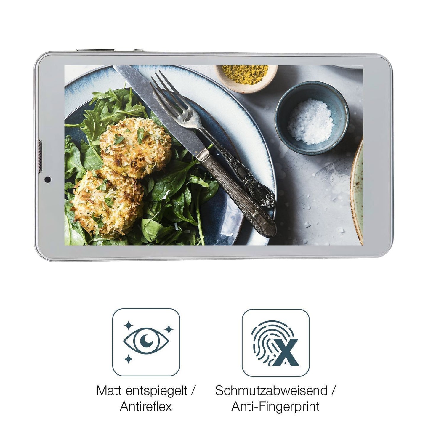2x 9H Schutzfolie matt für Garsent 7 Zoll Tablet P (5)