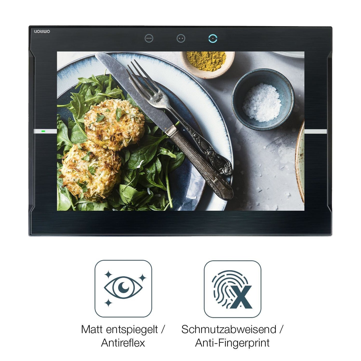 2x Schutzfolie matt für Omron Na5-15W101B-V1 Displ (4)