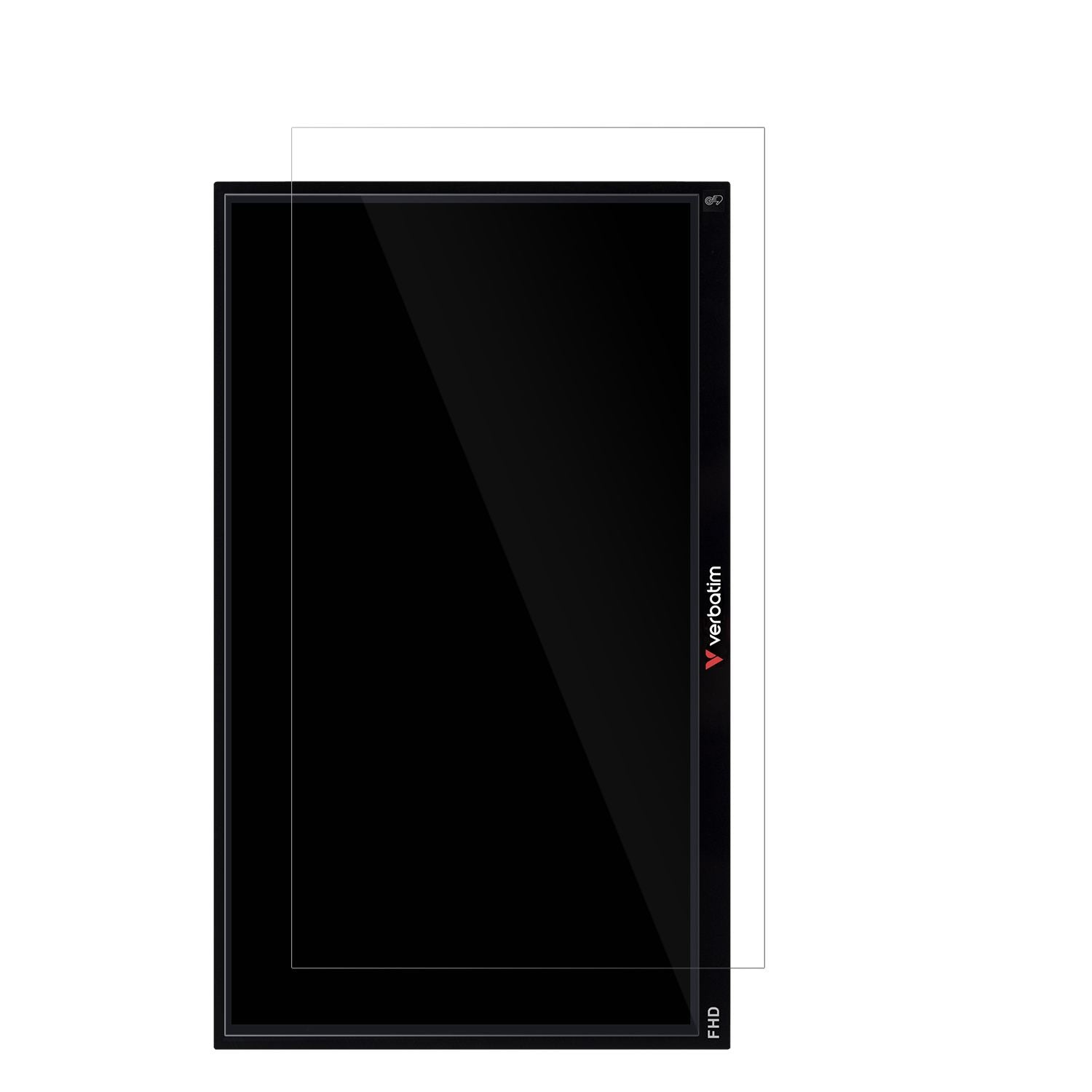 2x Schutzfolie klar für Verbatim PMT-15 Display-Sc (2)