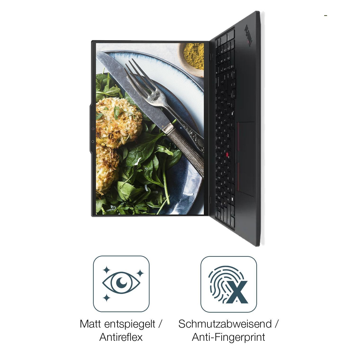 2x Schutzfolie matt für Lenovo ThinkPad P16s Gen4  (4)