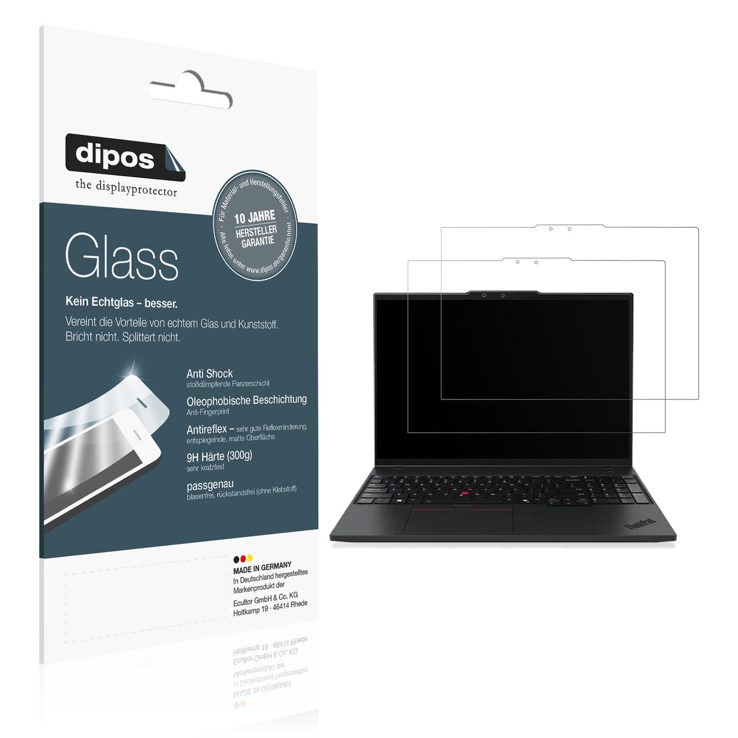 2x 9H Schutzfolie matt für Lenovo ThinkPad P16s Ge (1)