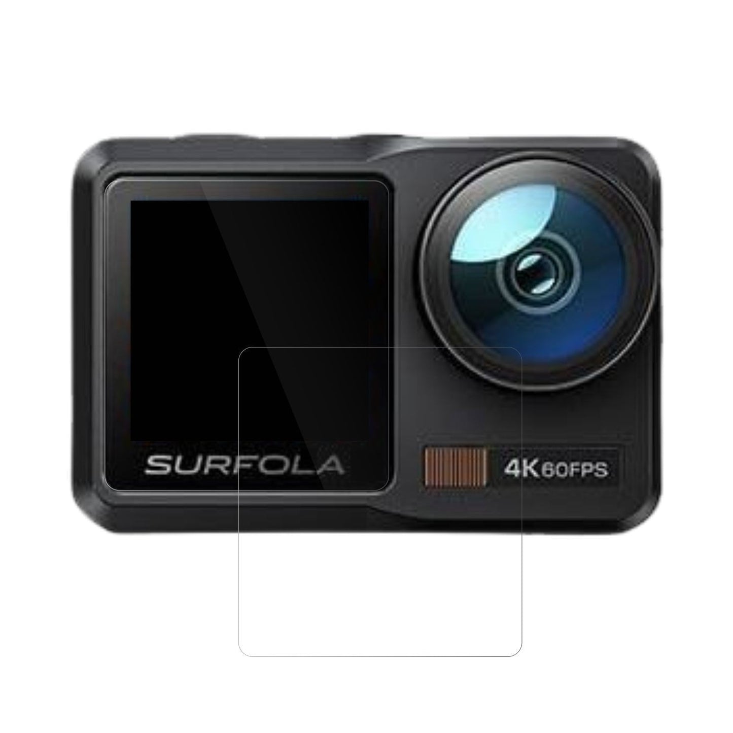 4x Schutzfolie klar für Surfola Action Cam 4K Disp (2)