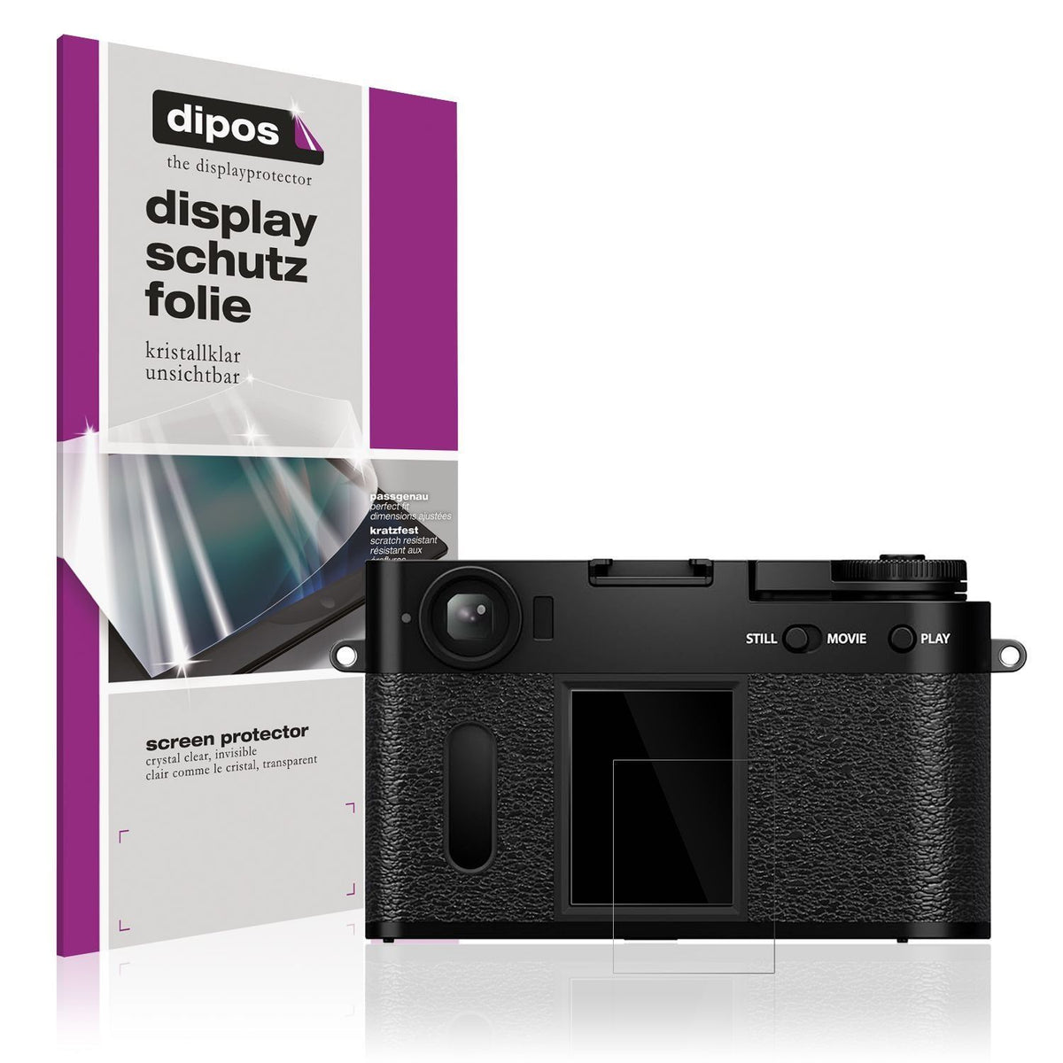 4x Schutzfolie klar für Fujifilm X-HF1 Display-Sch (1)