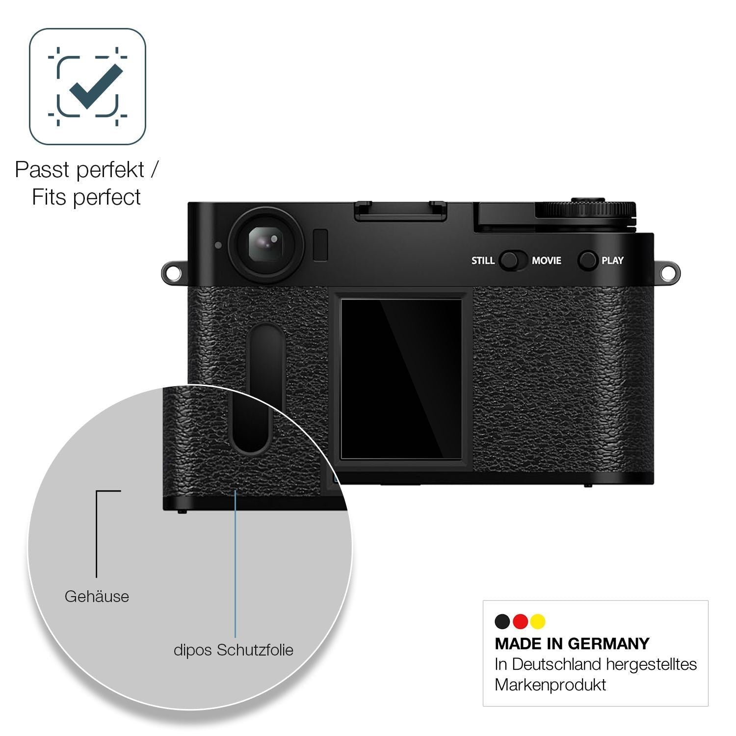 2x 9H Schutzfolie für Fujifilm X-HF1 Panzerfolie (6)