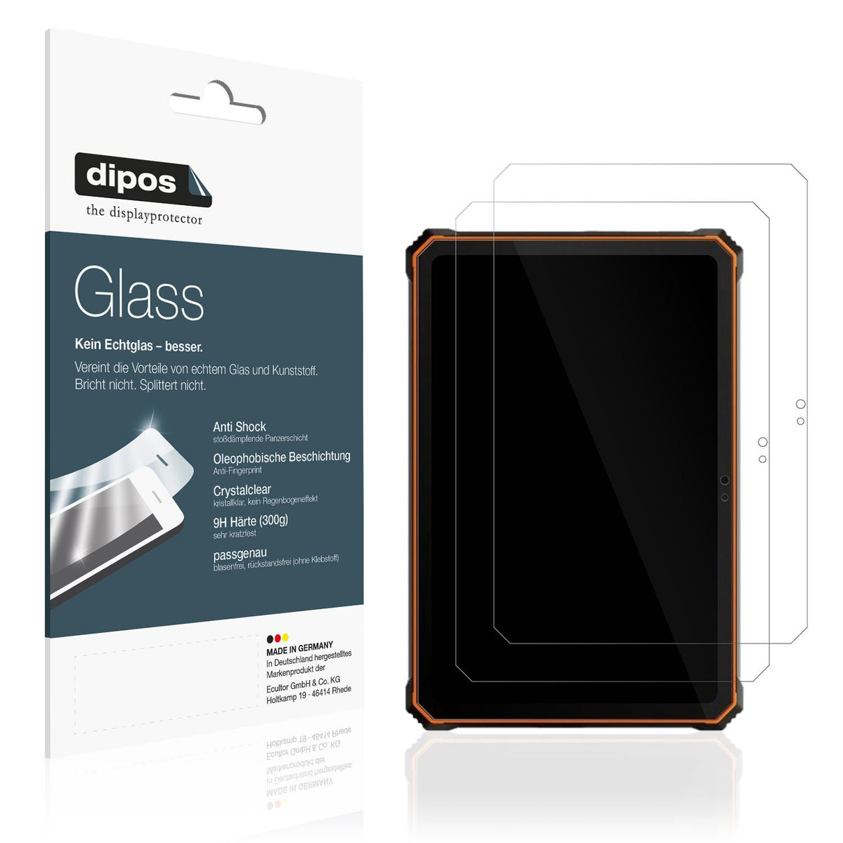 2x 9H Schutzfolie für Blackview Active 10 Pro Panz (1)