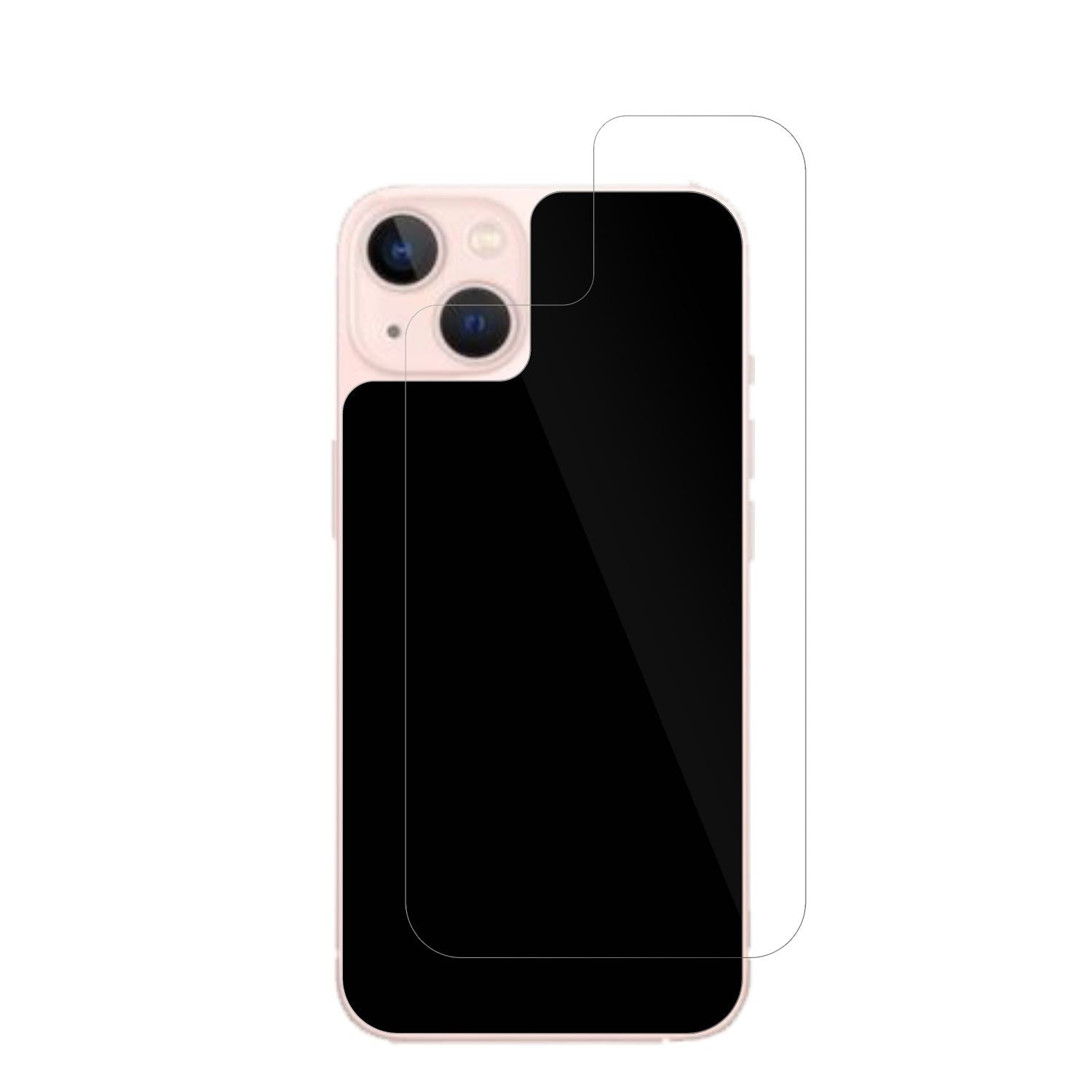 4x Schutzfolie klar für Apple iPhone 13 Rückseite  (2)
