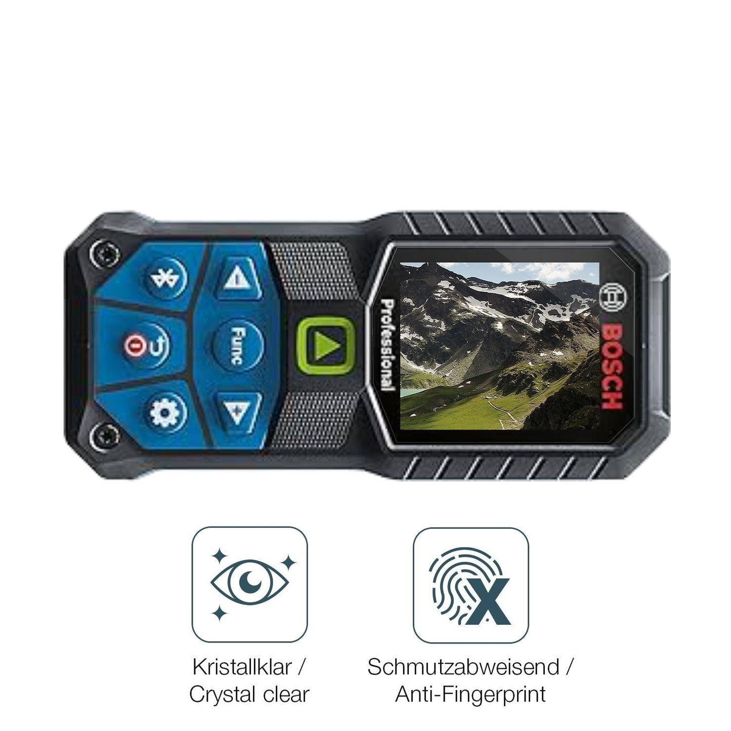4x Schutzfolie klar für Bosch GLM 50-23 Display-Sc (4)