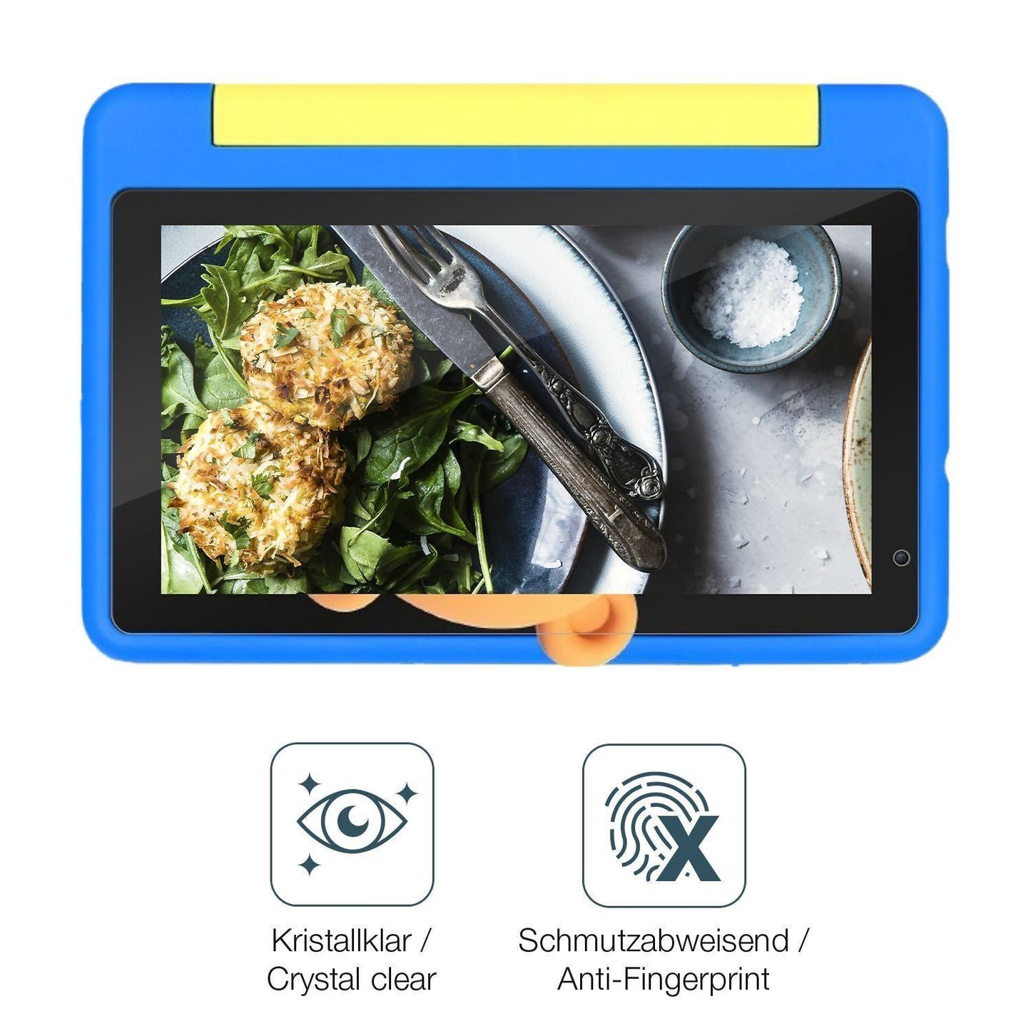2x Schutzfolie klar für Happybe Kids Tablet 7 Zoll (4)