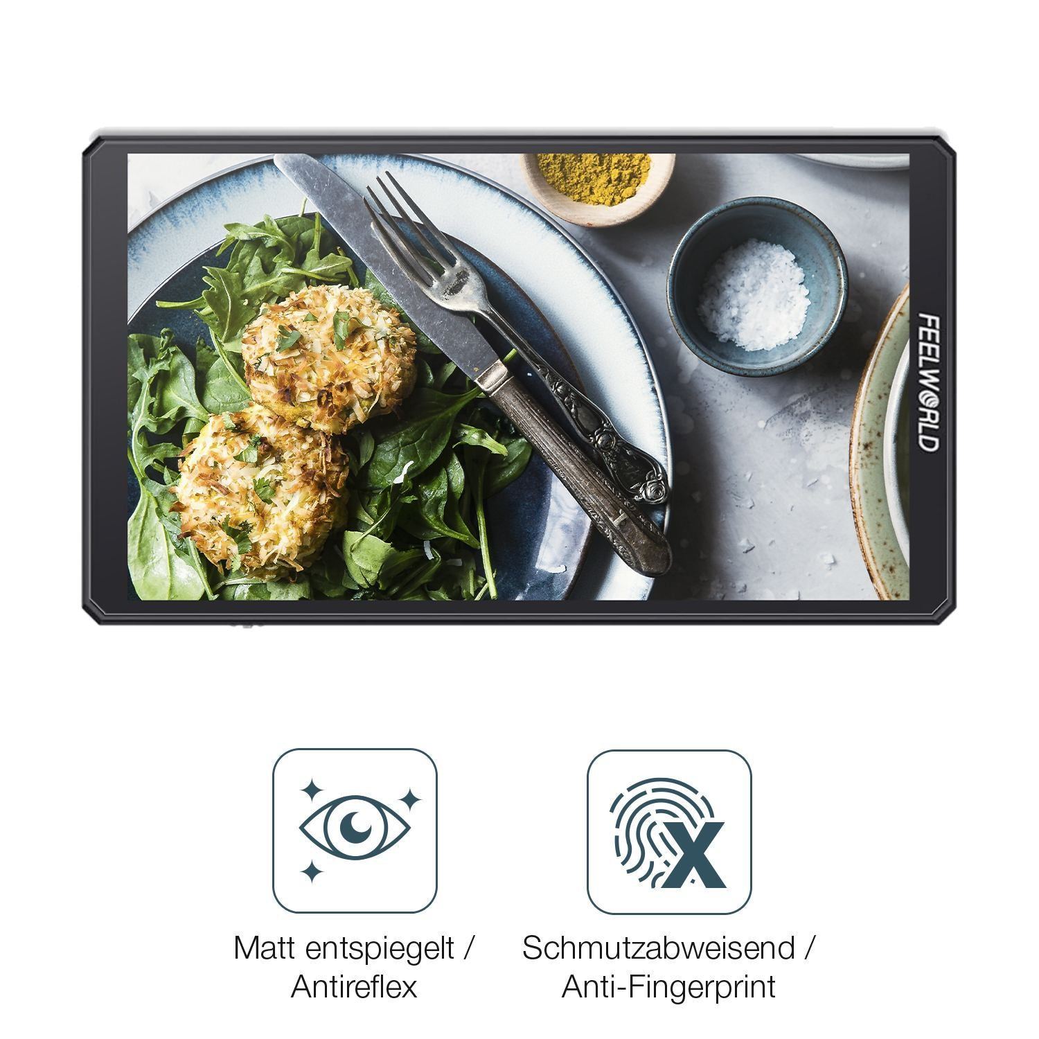 2x 9H Schutzfolie matt für Feelworld Cut6 6 Zoll P (5)