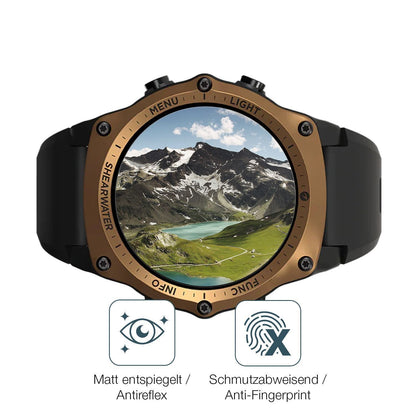2x 9H Schutzfolie matt für Shearwater Teric dive P (5)