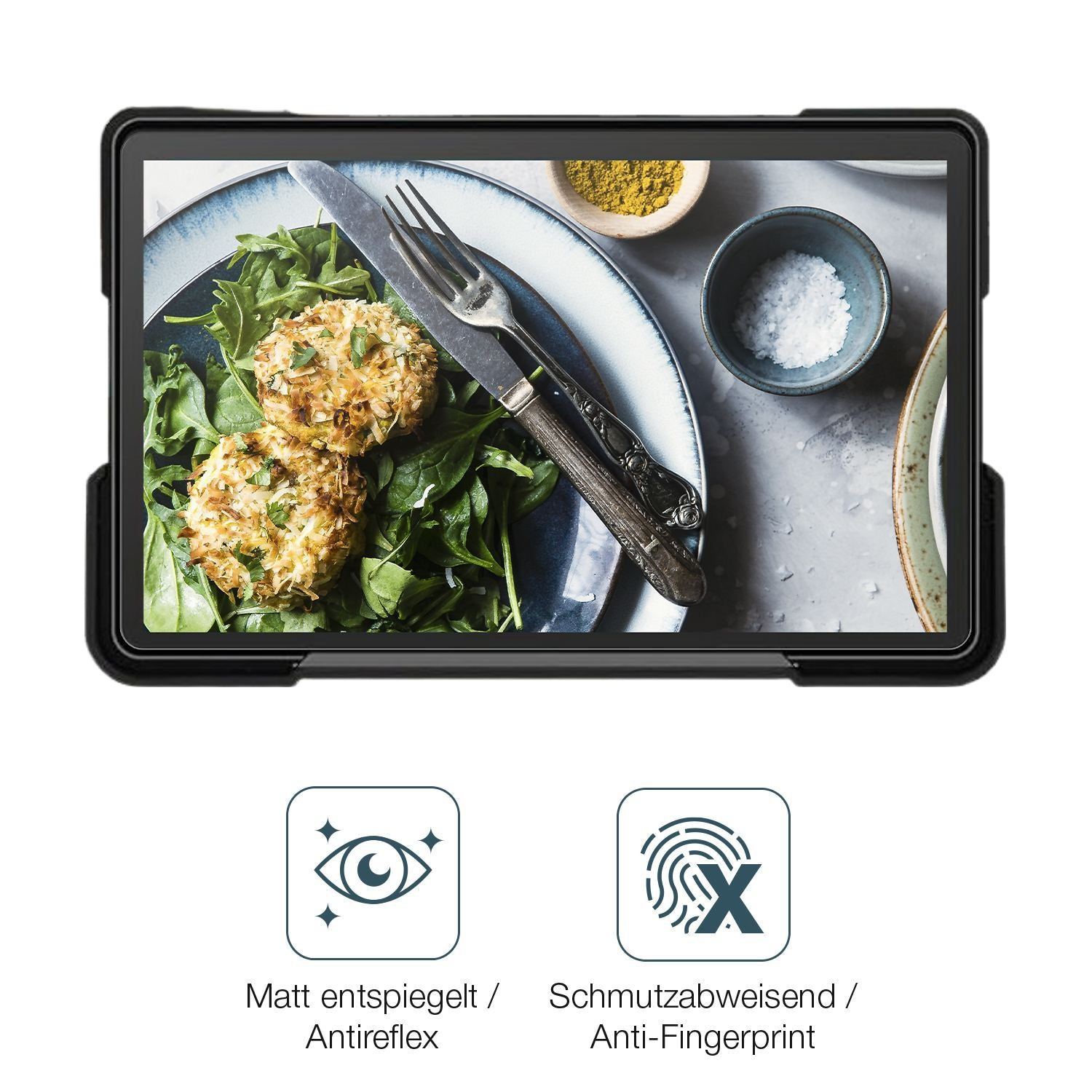 2x Schutzfolie matt für Vtopek MT53B 7 Zoll Displa (4)