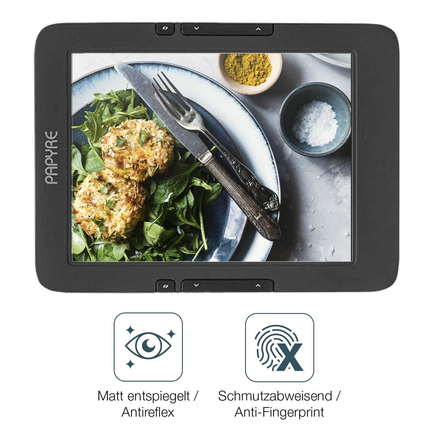 2x Schutzfolie matt für Grammata Papyre 630 Displa (4)
